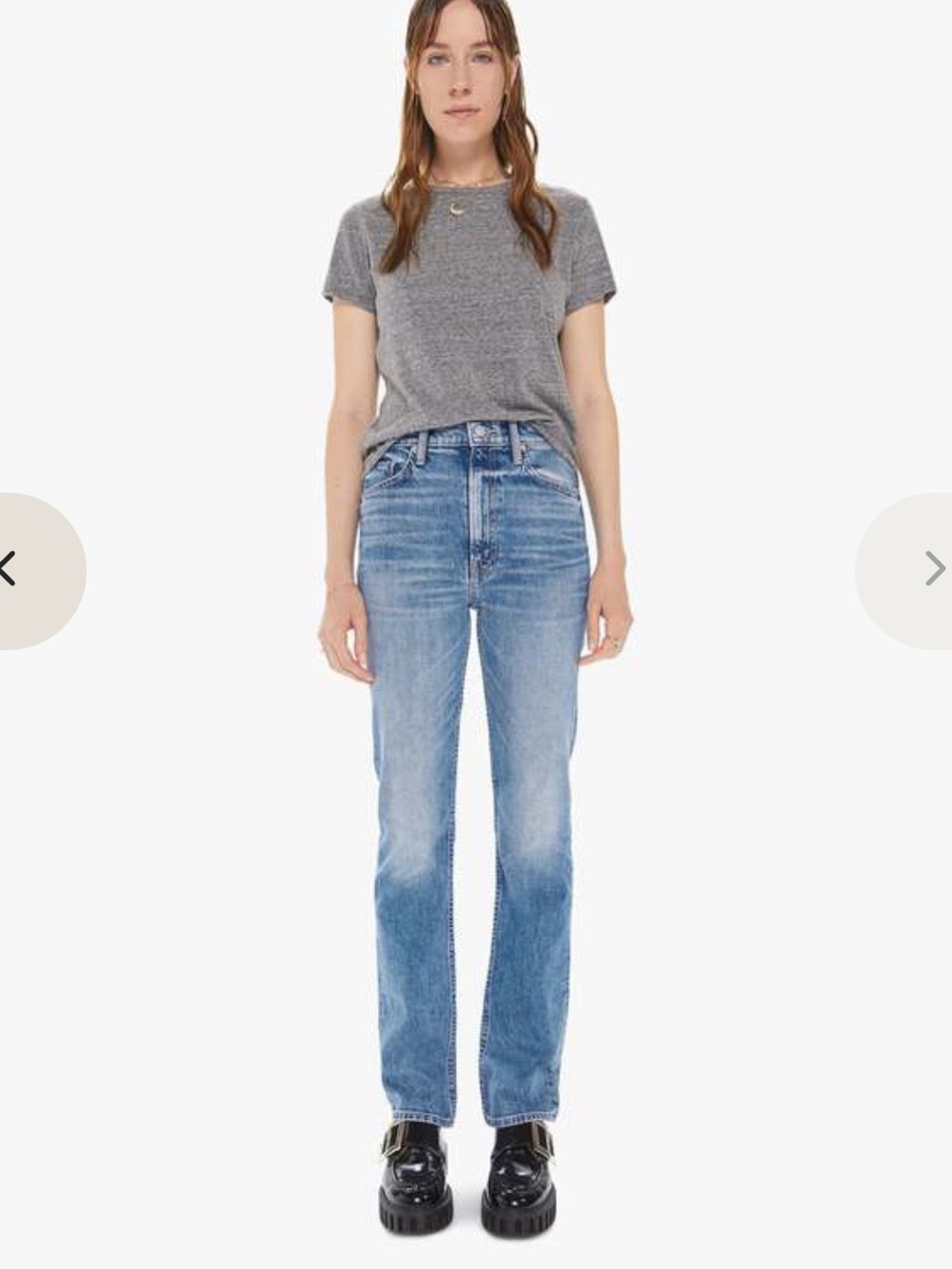 Mother High Waisted Rider Skimp Jean in Belle de Jour Wash